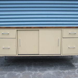 RESERVED FOR CHRISTINE  Great Superoller Mid Century Metal Office Credenza