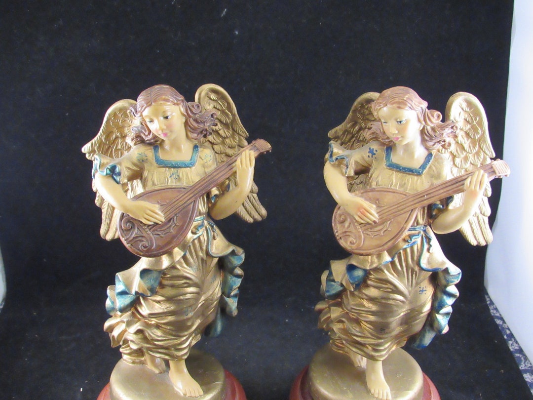 Vintage Angels Music Box Made in Italy Etsy