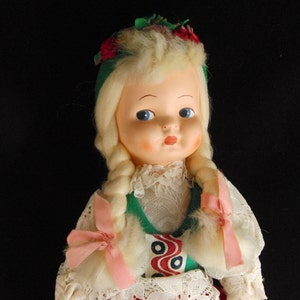 Vintage doll in national costume Polish/Russian