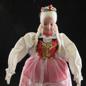 Vintage doll in national costume Polish/Russian