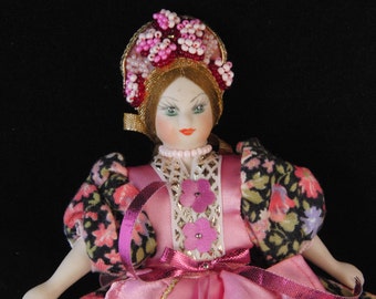 Vintage doll in national costume Polish/Russian