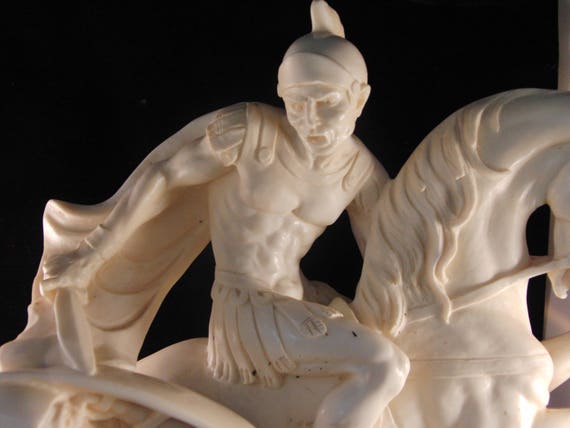 Vintage A. Santini Sculpture Soldier on the Horse - Etsy