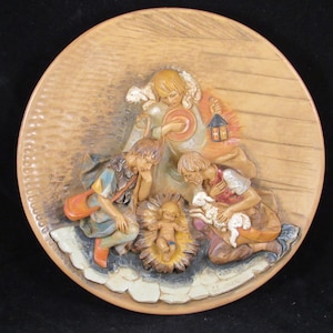 Vintage Fontanini plate nativity limited edition 1987