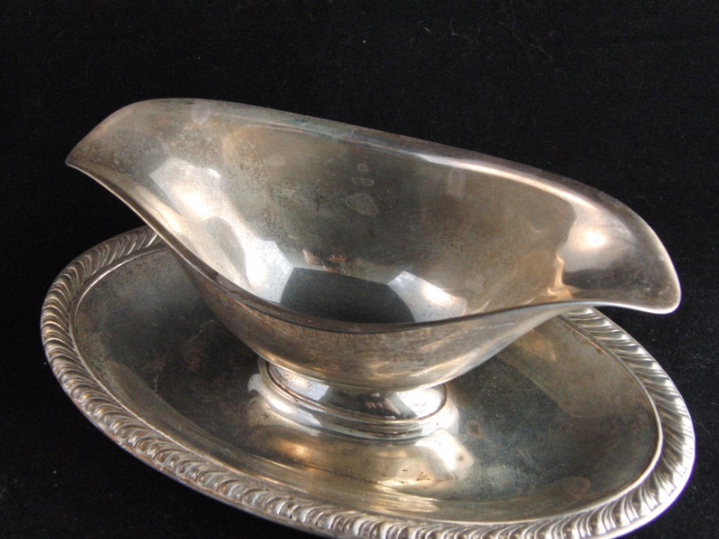 Silver plated gravy bowl by William Rogers Etsy