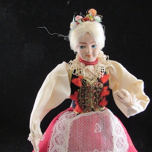 Vintage doll in national costume Polish/Russian