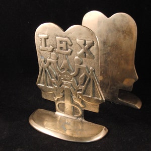 Vintage Metal Book Ends