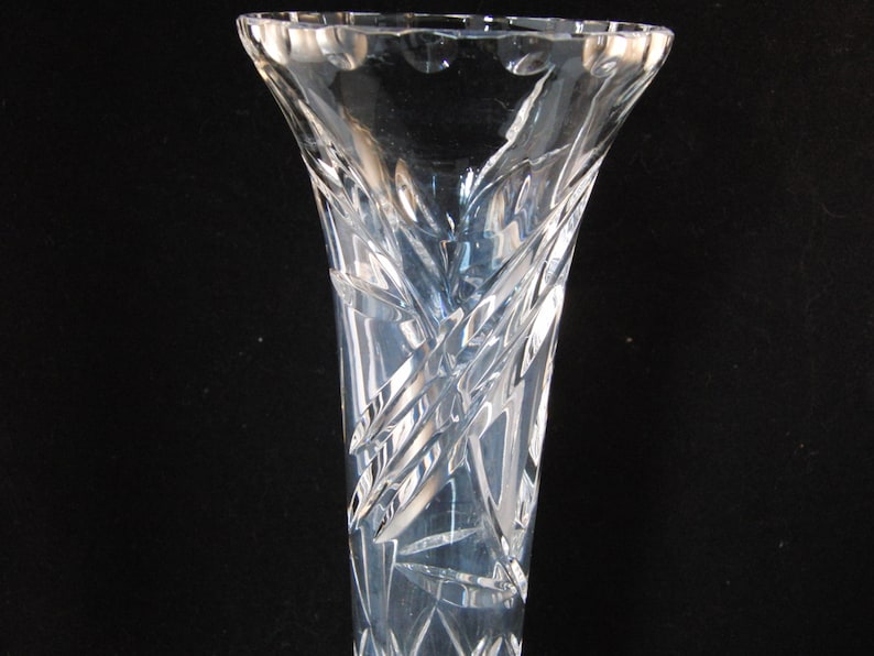 Genuine Lead Crystal Small Vase Etsy