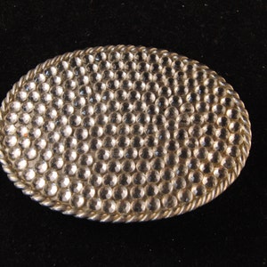 Vintage metal belt buckle with stones