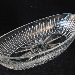Vintage small crystal candy bowl
