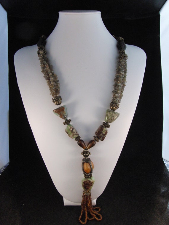 Multiple stones necklace by Maya
