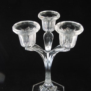 Vintage crystal candle holder