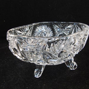 Vintage crystal candy bowl