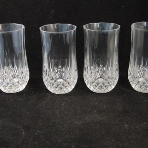 Genuine lead crystal water glasses (4 glasses)