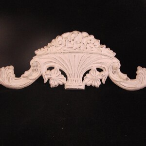 White metal wall decoration