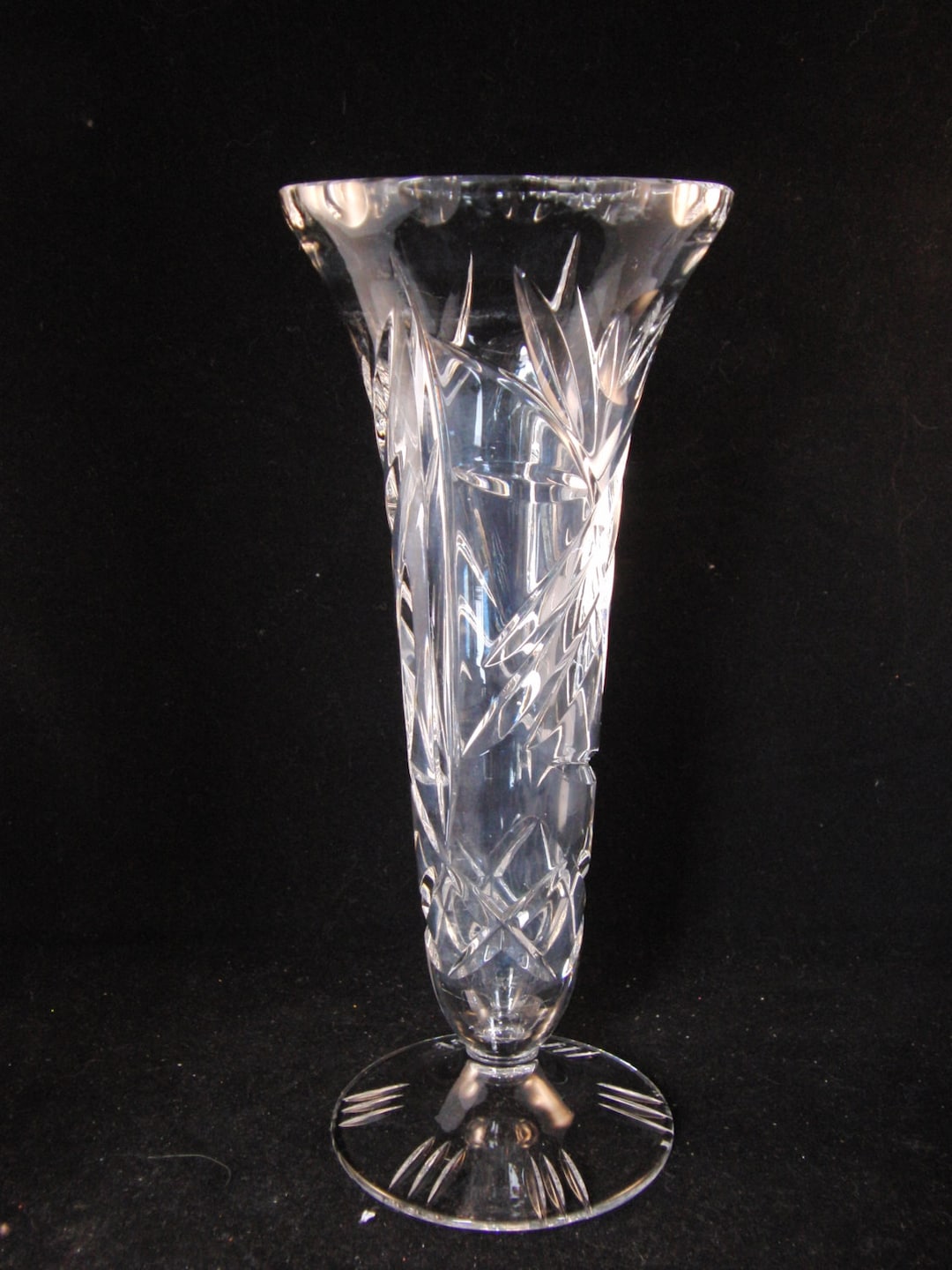 Genuine Lead Crystal Small Vase Etsy