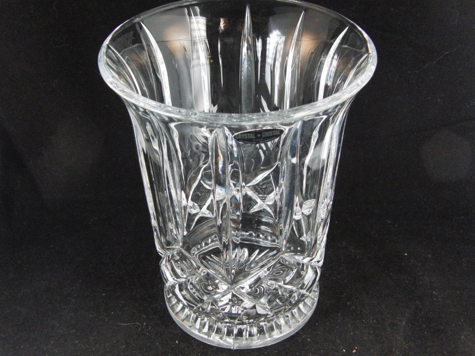 Genuine Lead Crystal Vase by Deplomb Etsy