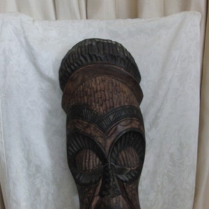 Large wooden carved mask