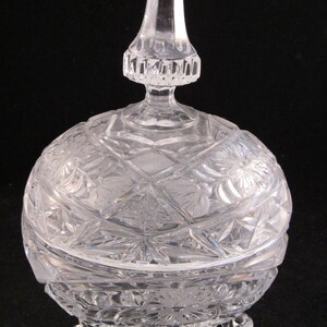 Vintage small crystal candy bowl