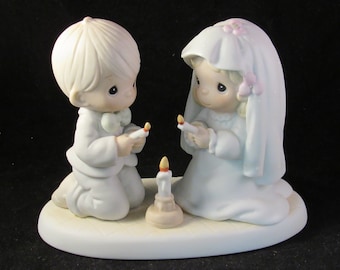 Vintage Precious Moments the Lord is your light to happiness cake topper