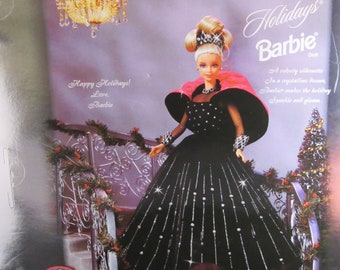 Barbie Happy Holidays Doll in Black Dress Etsy