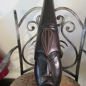 Large wooden carved mask