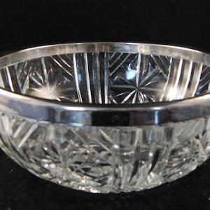 Vintage crystal candy bowl