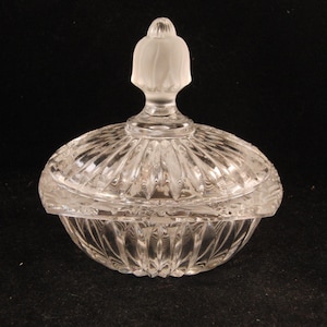 Vintage small crystal candy bowl