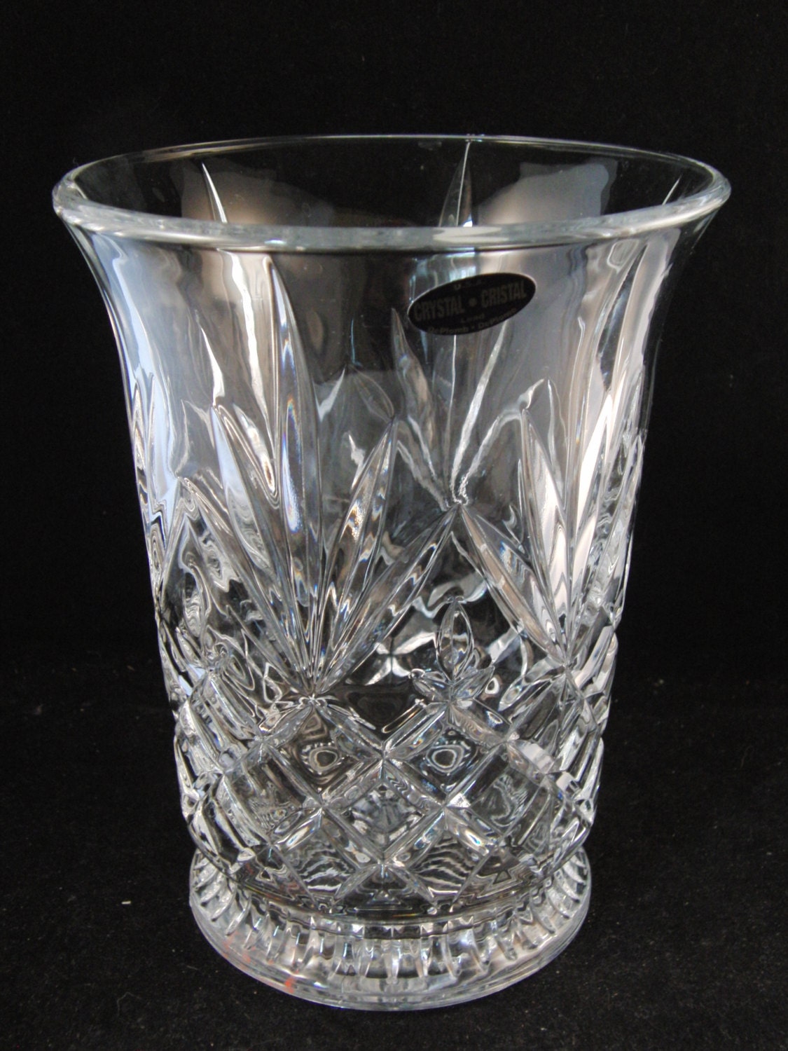 Genuine Lead Crystal Vase by Deplomb Crystal U.S.A. - Etsy
