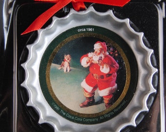 Santa Claus Vintage Coca Cola Advert Santa Print Santa - Etsy