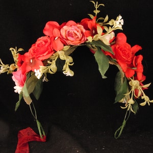 Vintage wedding bridal wreath headpiece