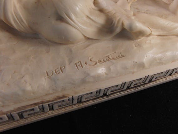 Vintage A. Santini Sculpture Soldier on the Horse - Etsy