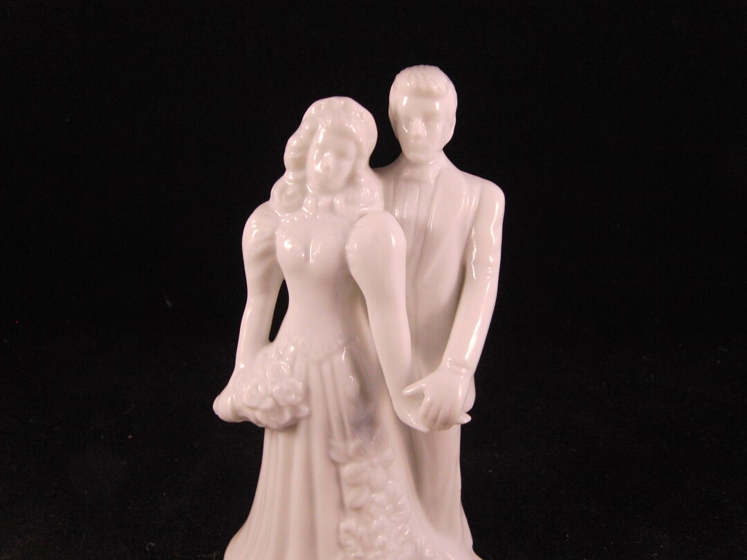 Vintage Wedding Cake Topper Bride and Groom - Etsy