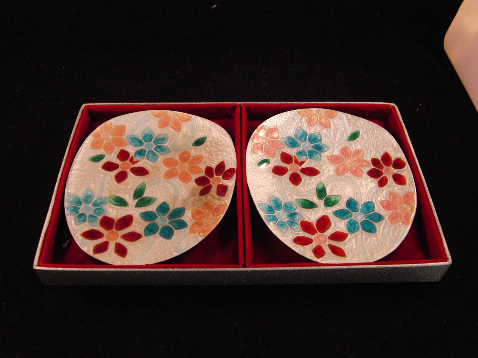 Vintage Japanese Ando Cloisonne Plates set of 6 Plates Etsy