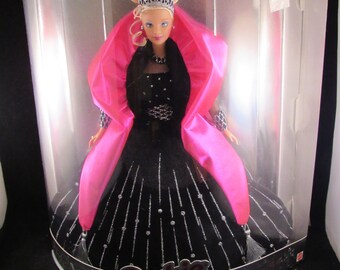 Barbie Happy Holidays Doll in Black Dress - Etsy