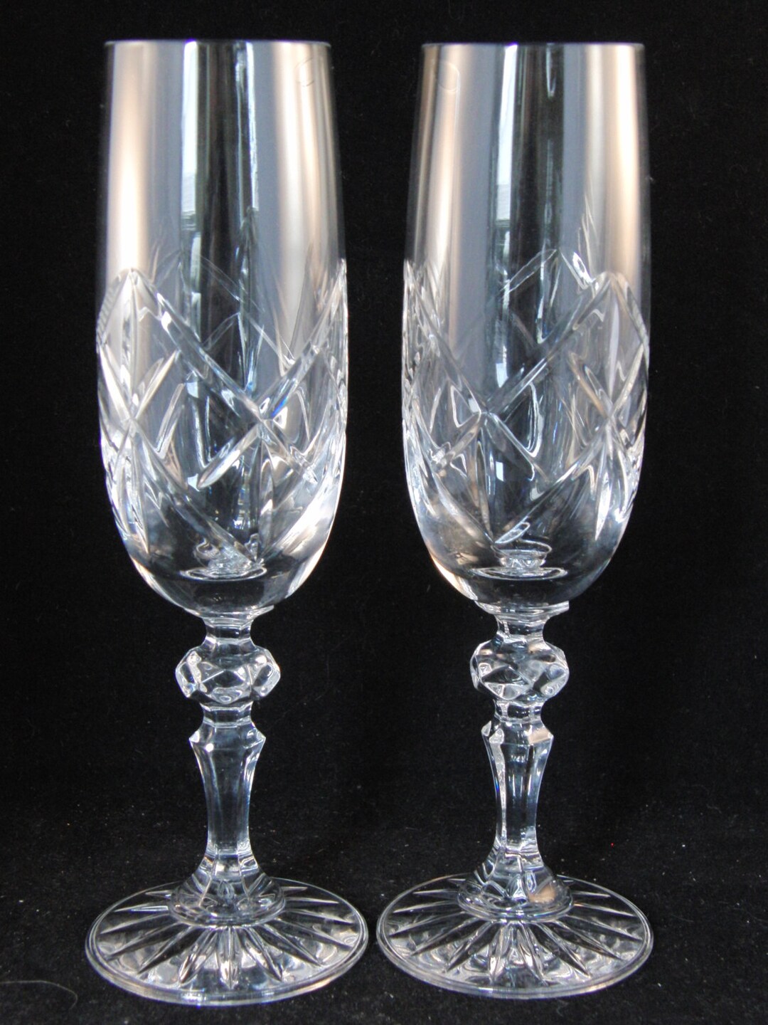 Lead crystal champagne glasses online