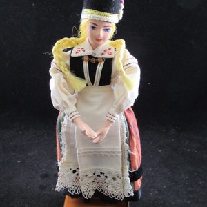 Vintage doll in national costume Polish/Russian