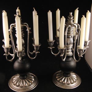 Vintage metal candle holders (2 candle holders)