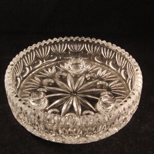 Vintage lead crystal candle holder