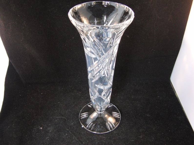 Genuine Lead Crystal Small Vase Etsy