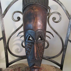 Large wooden carved mask