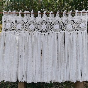 Victorian SHABBY Chic Curtain~BOHO Style Romantic Long Lace Window Curtain Tier Valance Kitchen Cafe Curtain Bedroom Decoration~ Gorgeous~