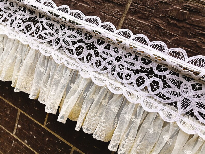 Style Valance Vintage Battenburg Lace Etsy
