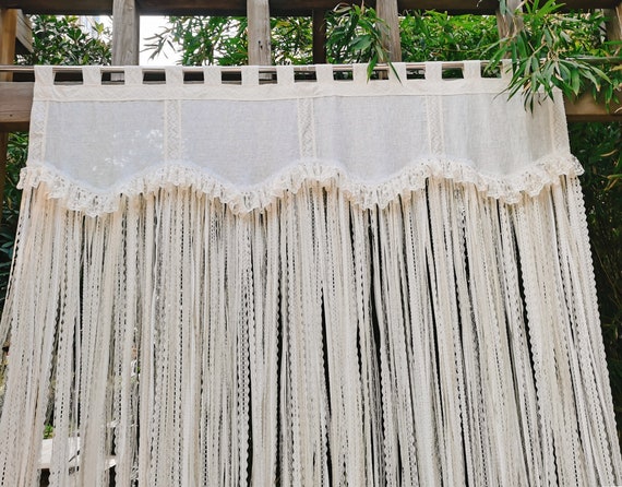 Victorian Shabby Chic Window Curtain BOHO Style Ruffled Lace - Etsy