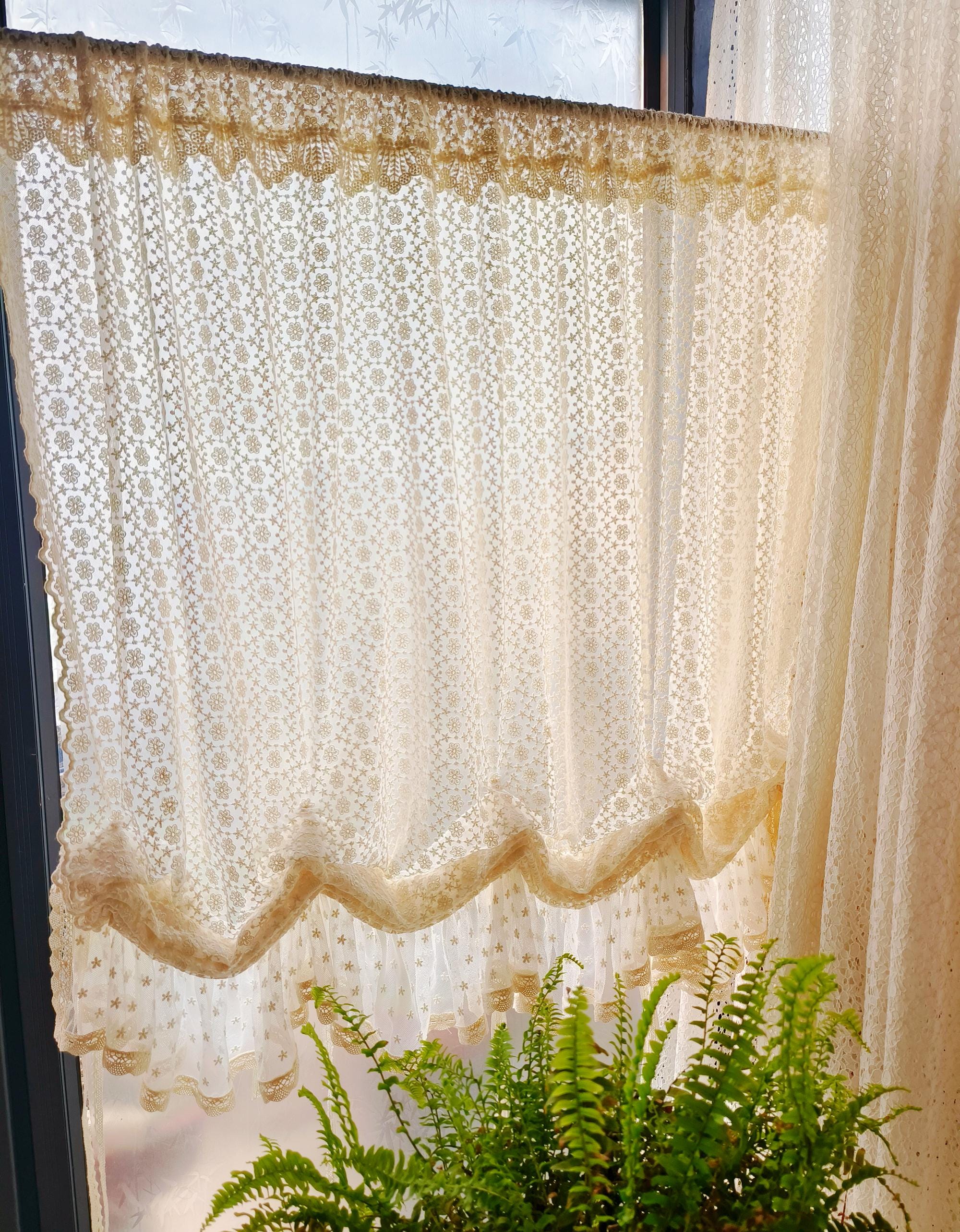 Victorian French Country Style Shabby Chic Window Curtain Vintage