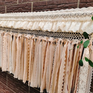 SHABBY Chic Curtain~ BOHO Rustic Rustic Country Cottage Modern Farmhouse Curtain  Valance Tier Curtain Kitchen Cafe Curtain~ Old Fashion~