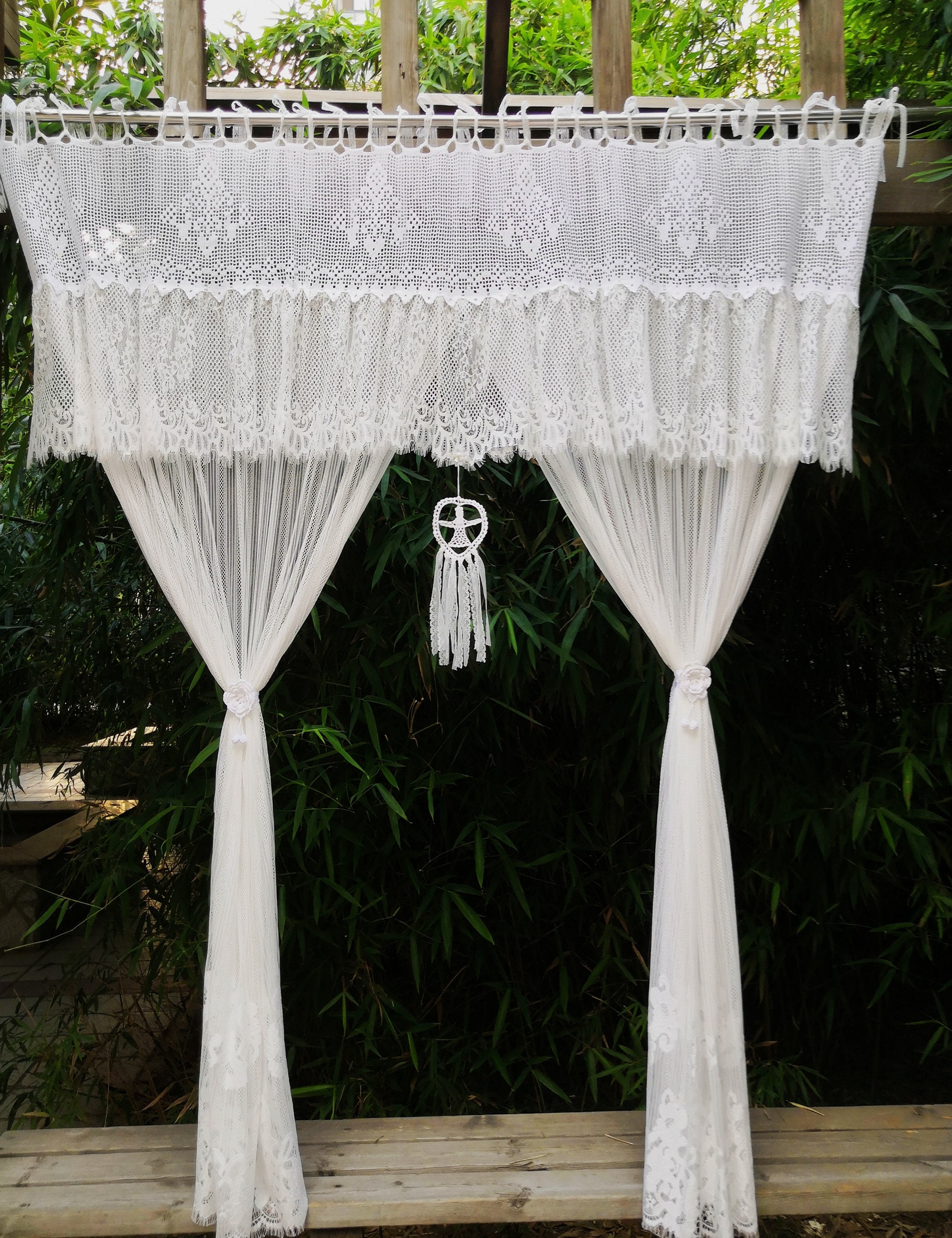 Victoriangorgeousfrench Country Style Rustic Window Curtain | Etsy