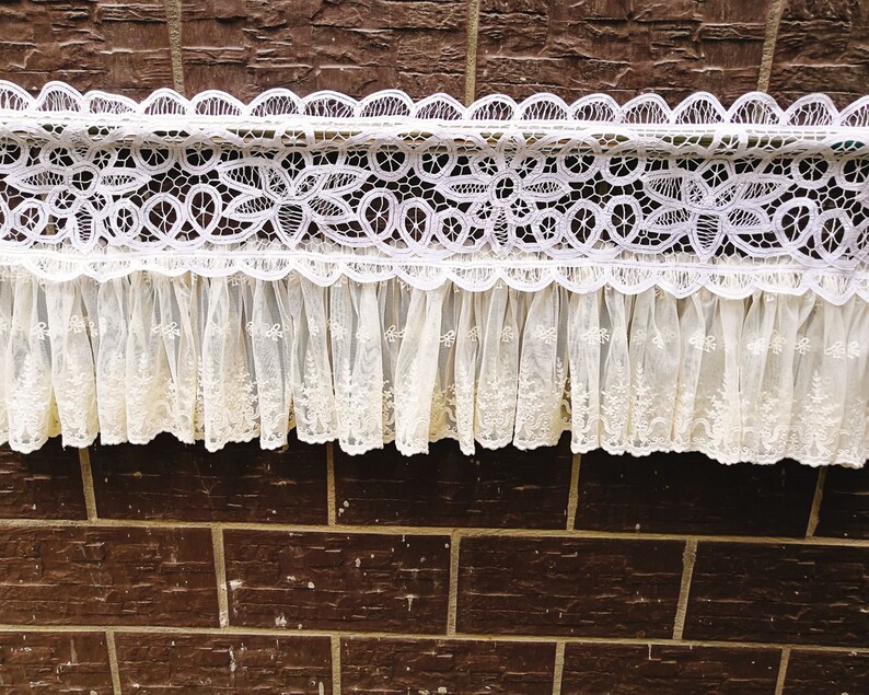 Style Valance Vintage Battenburg Lace Etsy
