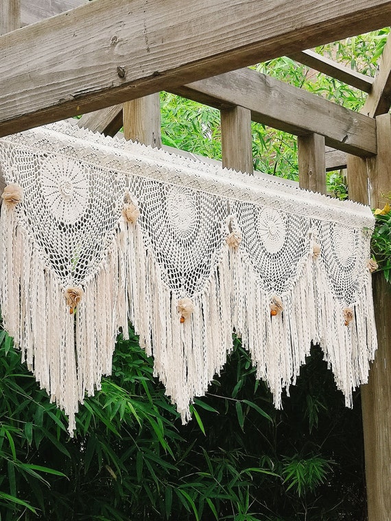 Home Living Shabby Chic Curtain Boho Country Cottage Rustic
