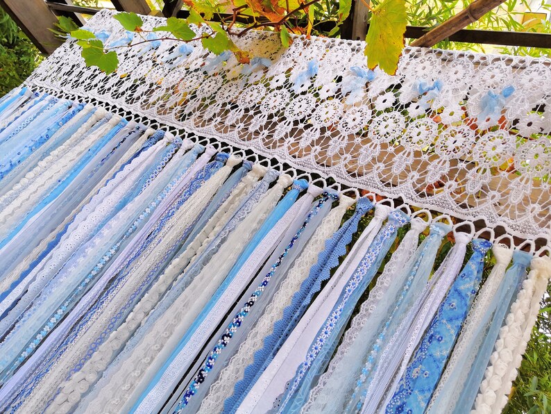 LUXURY BOHO CurtainLong Lace Fringe Curtain/Shower | Etsy