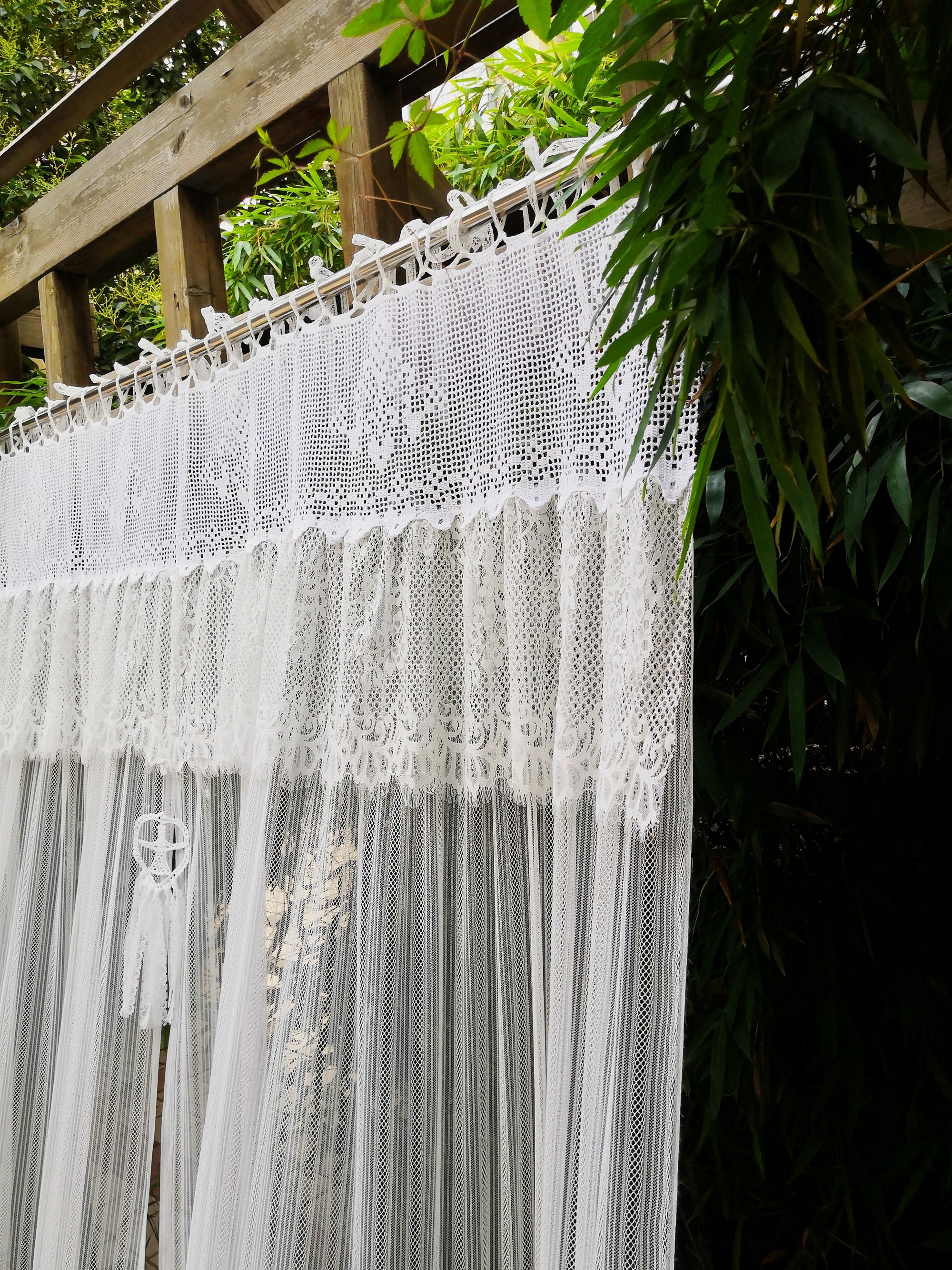 Victoriangorgeousfrench Country Style Rustic Window Curtain | Etsy